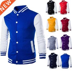 Hoodies Men/Boy Baseball Jacket Men Fashion Design Wine Red