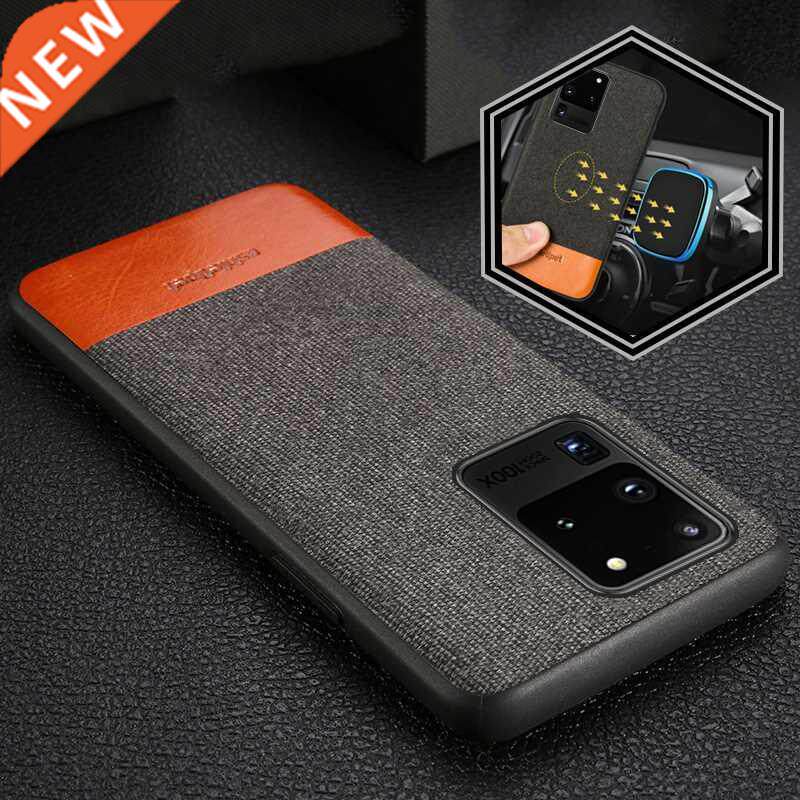 Fabric Magnetic case For samsung s20 s22 ultra s21 plus s10
