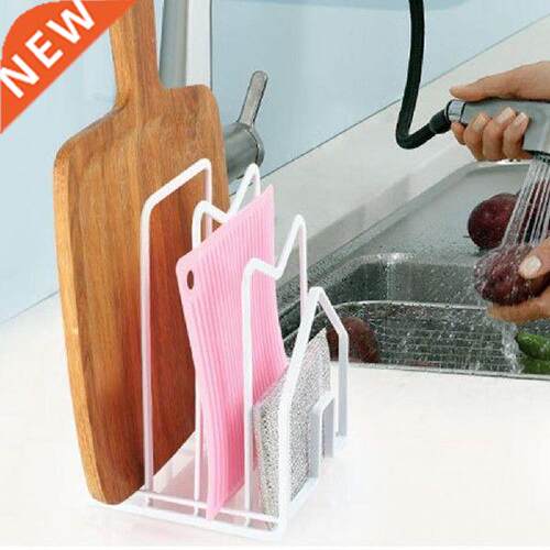 Cutting Board Rack Stable Wrought lron Multi-grids Pot Pan