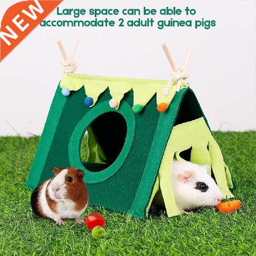 Felt Cloth Small Pets Tunnel House With Curtain Warm Nest