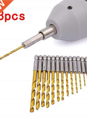 Hexagonal handle twist drill bit plated with titanium 6.35 h