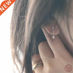 925 Sterling Silver Plated 14k Gold Micro-inlaid Zircon Smal