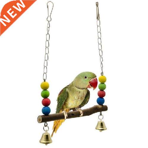 Legendog 1pc Bird Hanging Bell Toy Parrot Swing Toy Funny