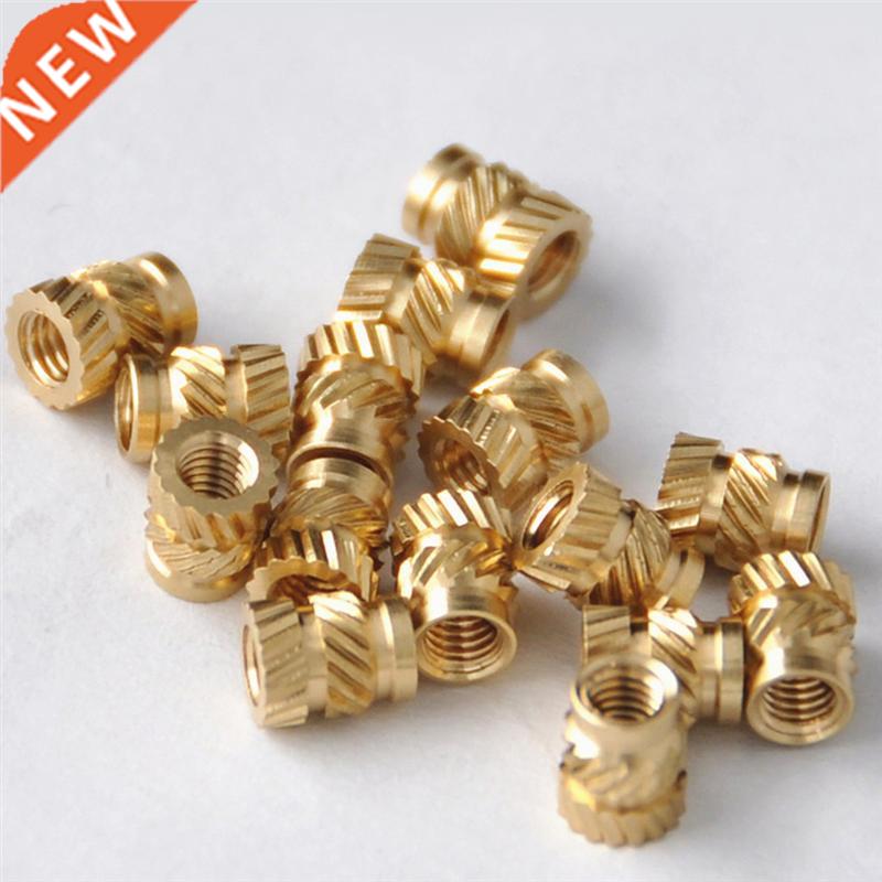 50/100pcs M3 Thread Knurled Brass Threaded Heat Set