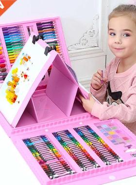 42-208PCS Children Art Painting Set Watercolor Pencil Crayon