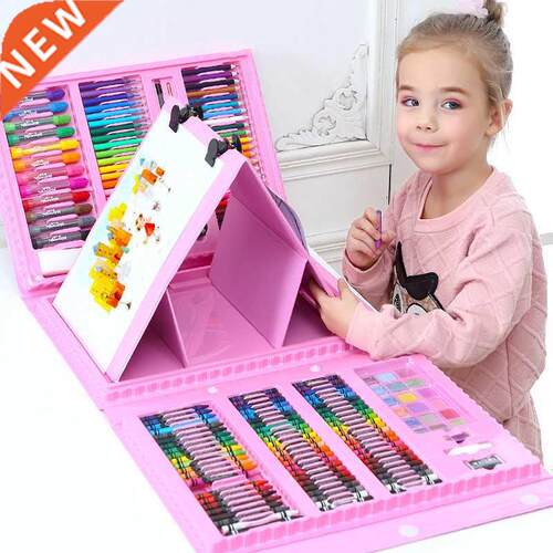42-208PCS Children Art Painting Set Watercolor Pencil Crayon