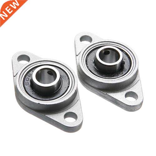 2Pcs KFL08 Pillow Block Bearing 8mm Bore Diameter Zinc Rhom