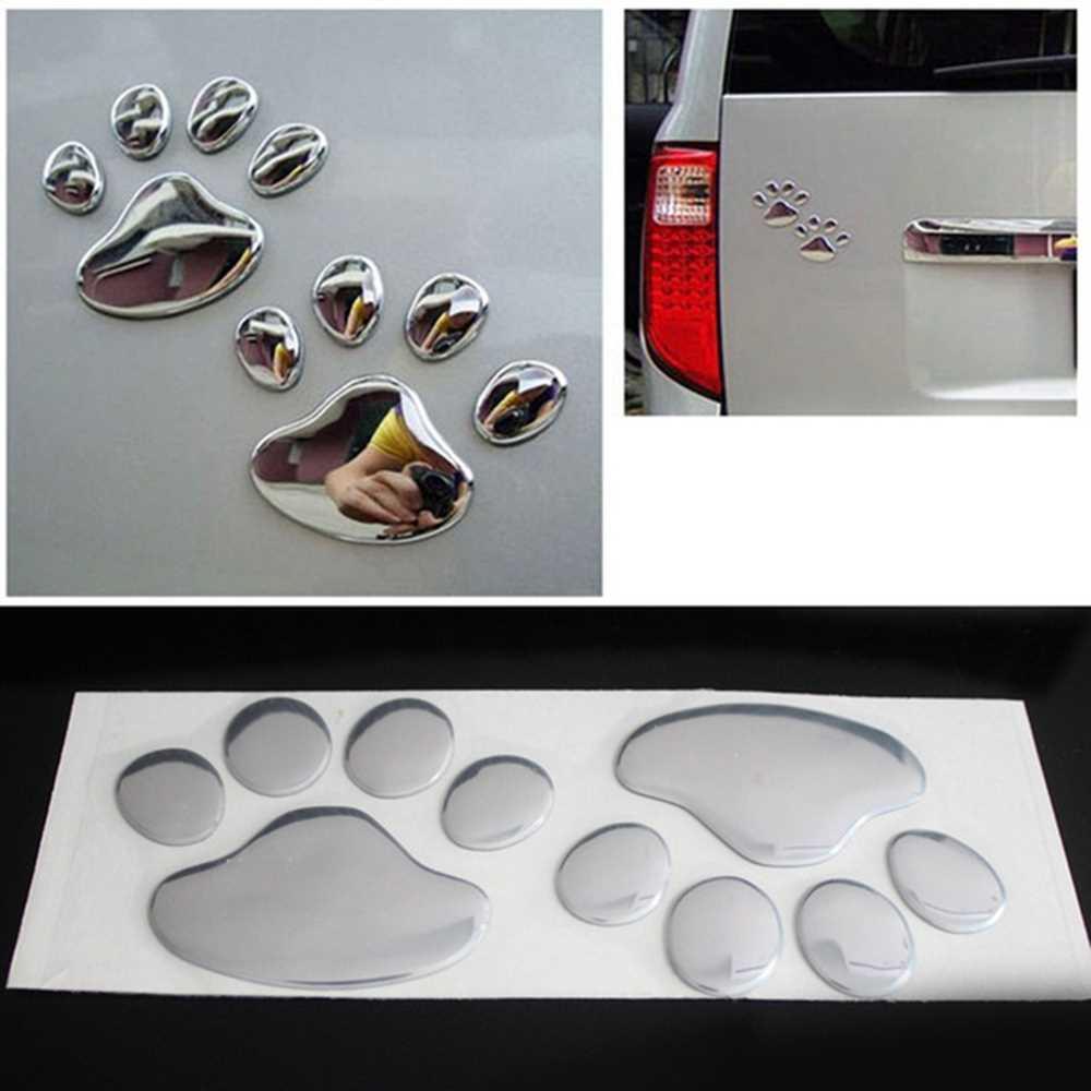 2PCS Auto Accessories Car Sticker Cool Design Paw D Animal
