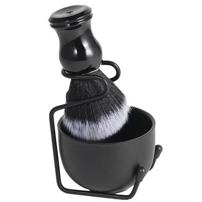1Set 3Pcs Professional Black Shaving Brush Holder Support