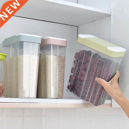 Household Rice Bucket Kitchen Items Organizer Boxes Food