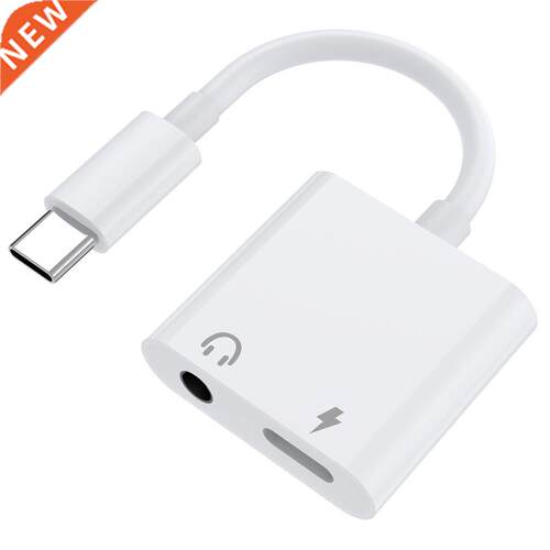 Audio Adapter Usb-C To USB-C + 3.5mm Two In One Audio Adapte