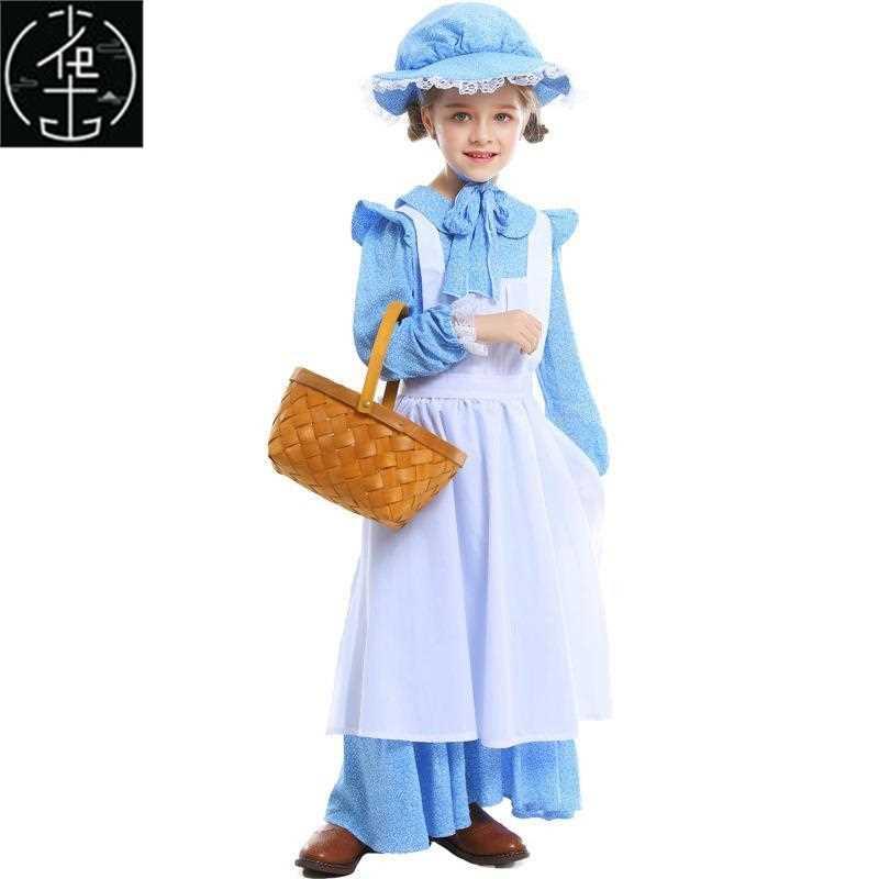 Colonial Girls Dress Prairie Pilgrim Dress Girls Dress