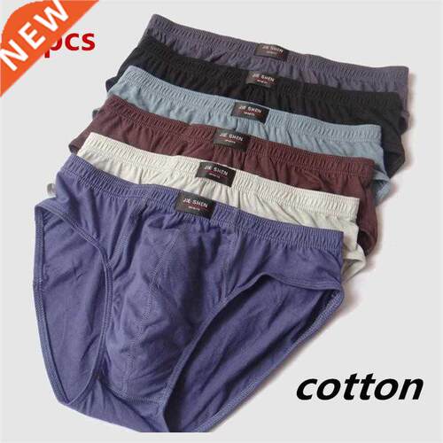6pcs/lot New Men's Cotton Underwe Breathable Underwe L