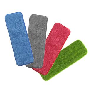 set Pads Mop Microfiber Flat Washable 4pcs Cloth Spray