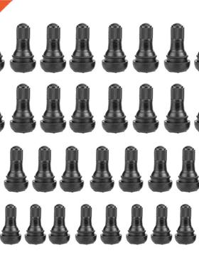 10/25pcs Unversal TR412 Snap-n Black Rubber Tubeless