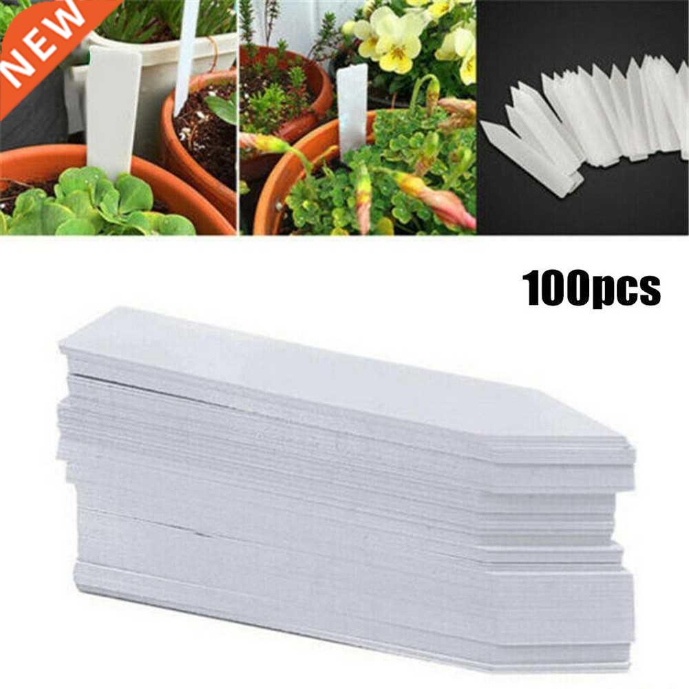 100Pcs Garden Plant Labels Plastic Plant Tags Nursery Marker