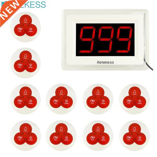 T114 Restaurant Pager Wireless Calling System Host Display+1