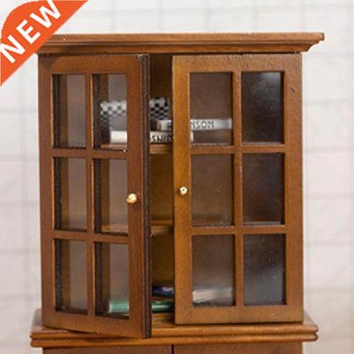 1:12 Miniature Cabinet DIY Craft Strong Practicality Wood