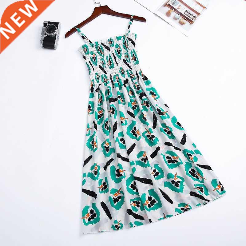 12 Color Summer Women Floral Dress 2021 Femail Sleeveless Sl