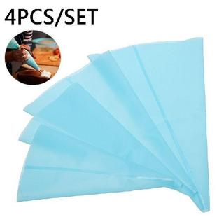 1Set Food Grade Silicone Piping Bags Reusable Piping Cream