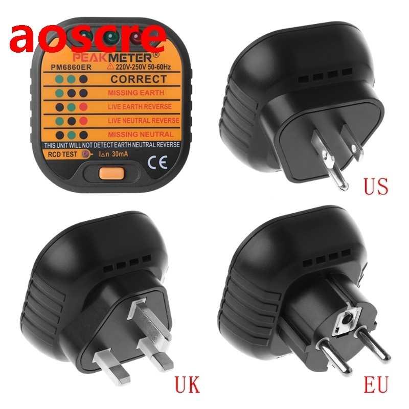 Power Socket Outlet Tester Automatic Polarity Checker Plug U