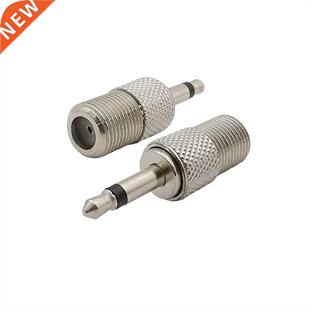 2Pcs F Female Jack to 3.5mm 1/8inch Male Mono Plug RF Coaxia