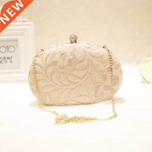 2021 Fashion Sequined Clutches bag Women's evening bags Gold