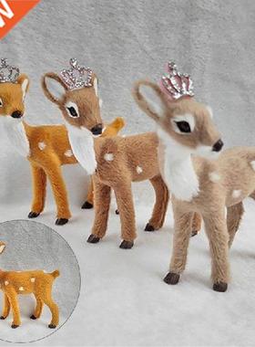 1Pc Kerst Herten Cijfers Ornamenten Dier Figuren Collectie