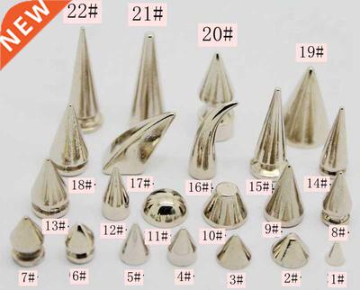 5-29mm Silver Metal Spikes Corns Gart Rivet Studs With Screw