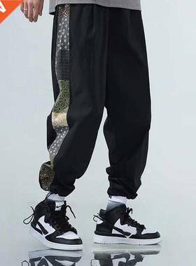 Mens Fashion Men's Black Joggers Korean Pants Chandals Man S