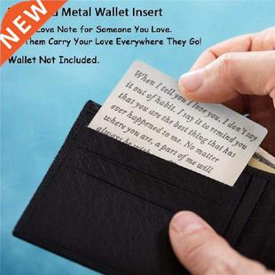 Wallet Insert Card Gifts for Him Men Husband Valentine From