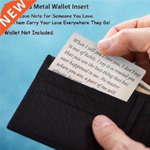 Wallet Insert Card Gifts for Him Men Husband Valentine From