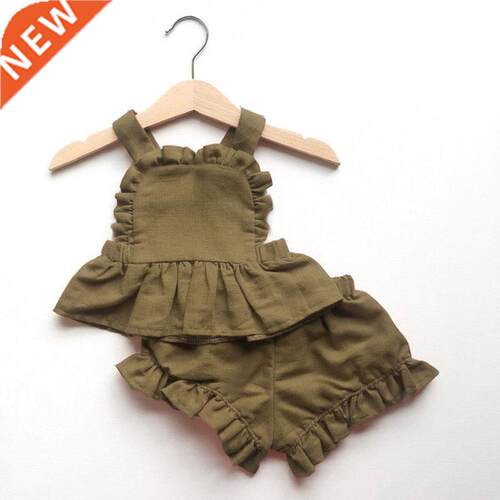Hipp Summer Newborn Bby Girls Clothes Sets Bckless Linen