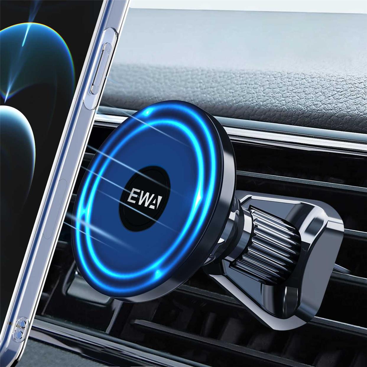 EWA Magnetic Car Mount Compatible with iPhone 12/13/ Pro/12