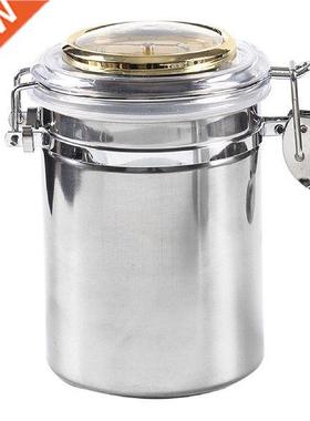Tobaccos Humidor Jar Stainless Steel Cigars Humidor Jar