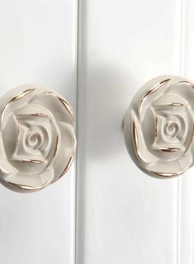 2 Pcs Rose Furniture Handles tiradores para cajones Door Pul
