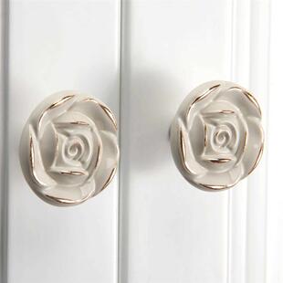 2 Pcs Rose Furniture Handles tiradores para cajones Door Pul