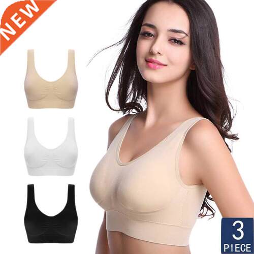 3pcs/set Sexy Women Bra Plus Size Seamless Bra No pad Underw