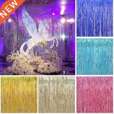 Glitter Curtain Strip Tassel Metallic Foil Fringe Shimmer