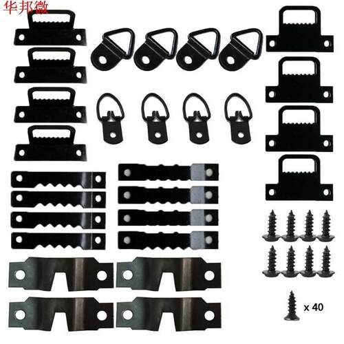 76pcs Photo Picture Frame Hanging Kit Heavy Duty Serrated Ha