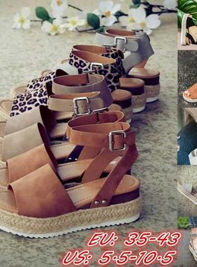 Women Sandals Soft Wedges Shoes Womens Flip Flops Platform S