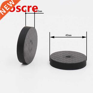 4pcs 40x10mm Black Carbon Fiber Speaker Isolation Spike Base