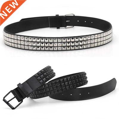 GAOKE Pyramid Rivet Waist Men&Women's Studded LeatherBelt Pu