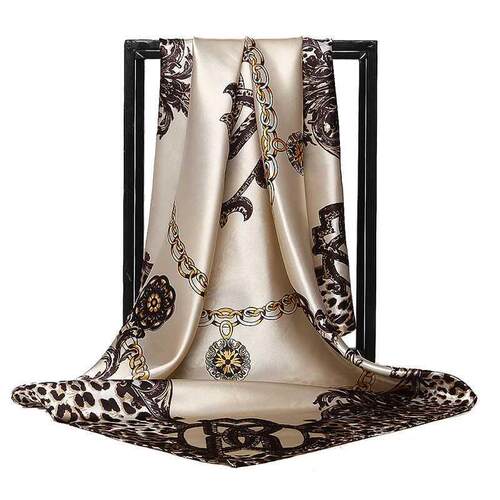 Silk Scarves Women Square chiffon Shawl