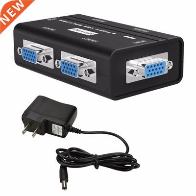 to 2 Port Monitor Switch Box RGB Splitter VGA Video LCD Spli