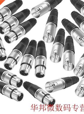 10pair Alloy XLR Durable Universal Compact 3 Pin Easy Instal