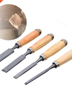 4Pcs 6/12/18/2m Wood Carvng Chsels Flat Chsel  Carv