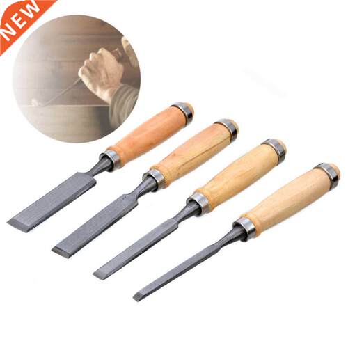 4Pcs 6/12/18/2m Wood Carvng Chsels Flat Chsel  Carv