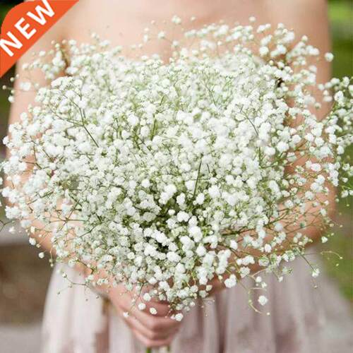 1-5Pcs White Babys Breath Artificial Flowers Gypsophila Plas