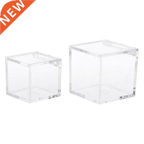 Transparent Cube Wedding Favor Candy Box Plastic Transparent